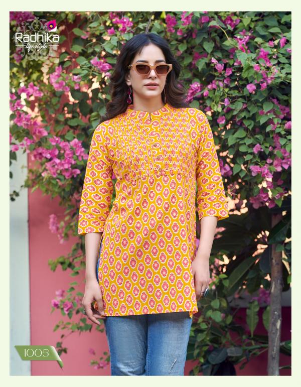 Radhika Summer Shine 1 Cotton Fancy Top Collection